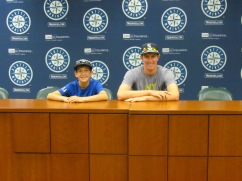 Me and Joe in the press interview room