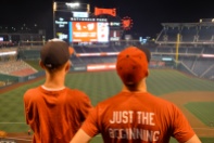 Paul and me looking out over Nats Park 8.7.15