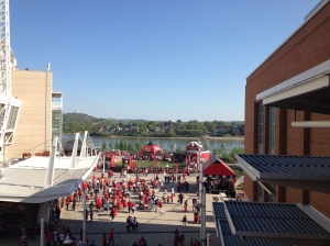 Fan zone at Great American Ball Park