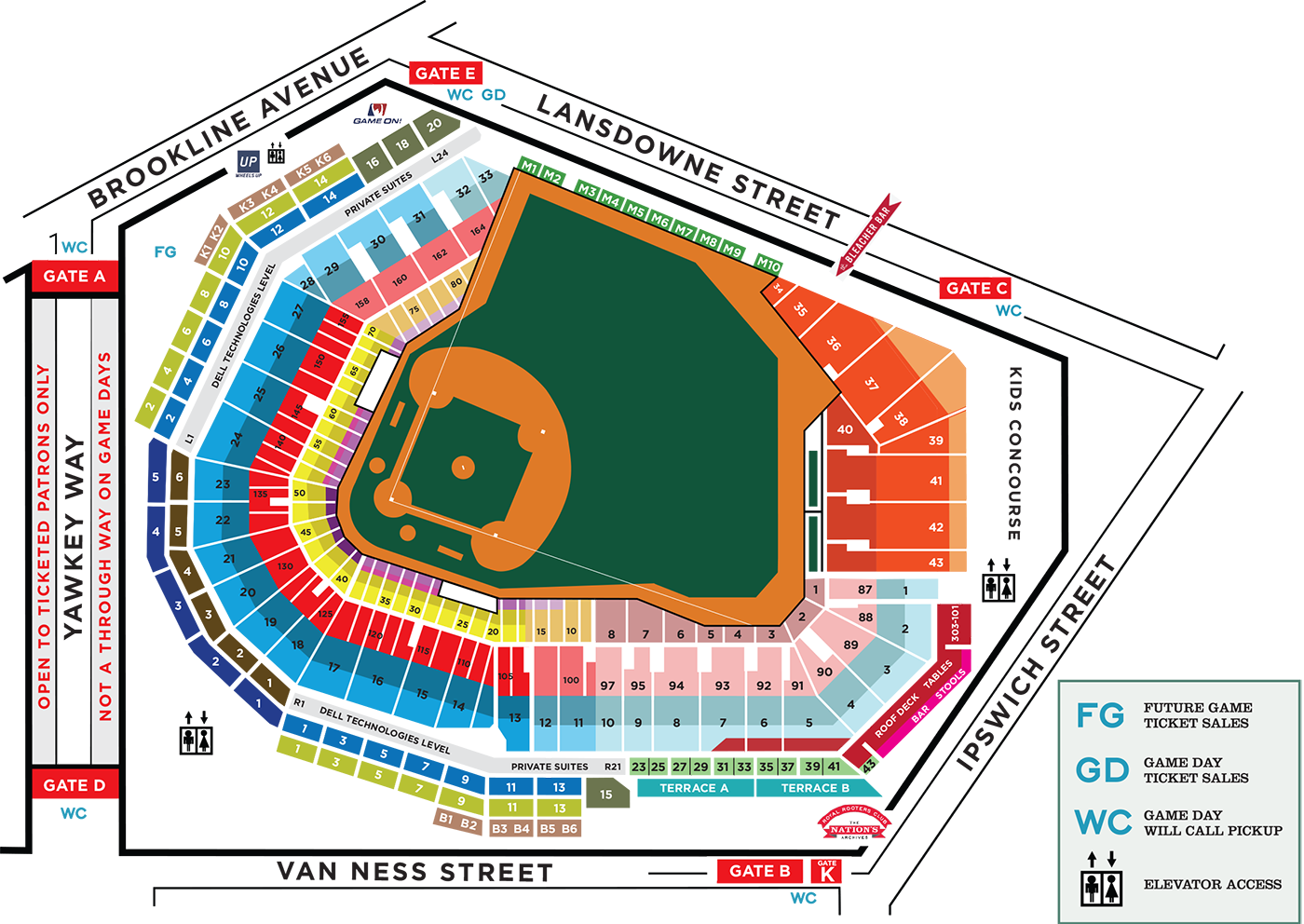 Fenway Park Seating Chart Actual View